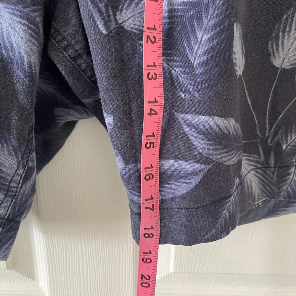 J. Crew Navy Leaf Print Men's Shorts